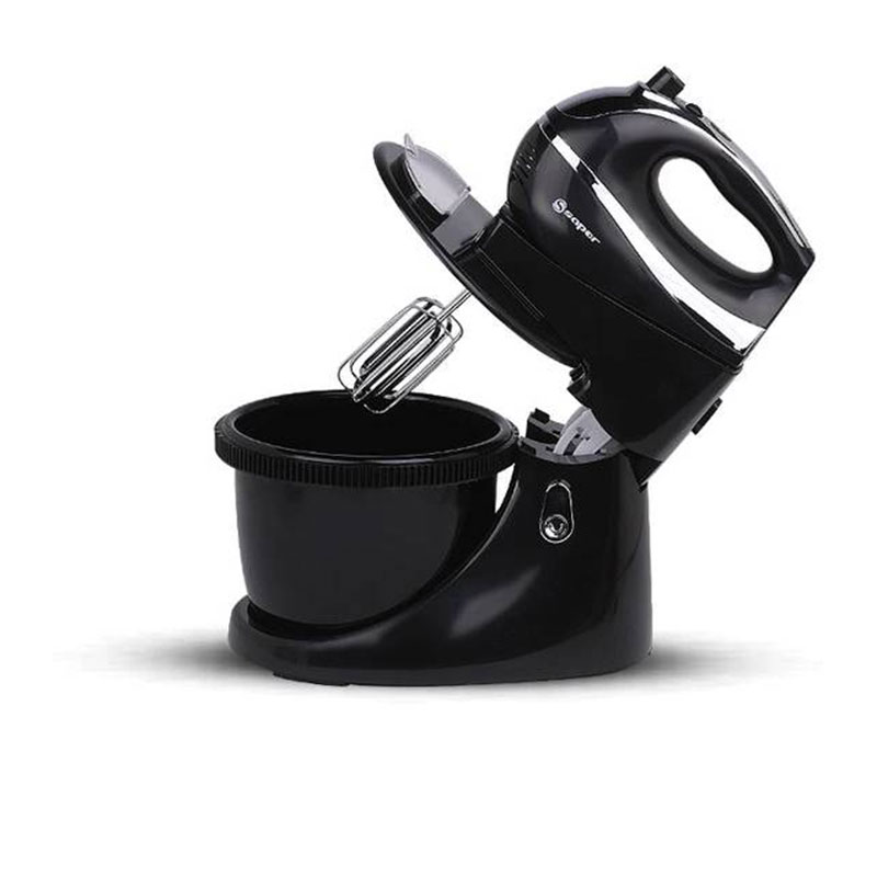 همزن کاسه دار ساپر مدل SHMB-830 ظرفیت ۸۰۰ وات رنگ مشکی