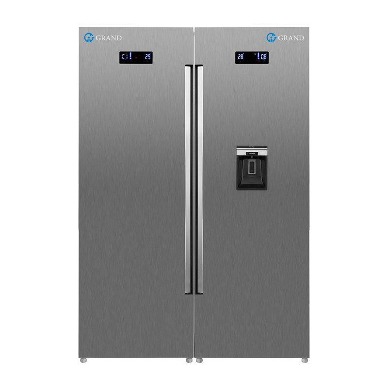 یخچال فریزر دوقلو گرند مدل مدنا اتومات استیل G31-G24