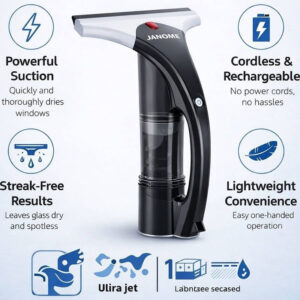 شیشه شوی 0.4 لیتری ژانومه مدل ساکشن دار شارژی CW1580