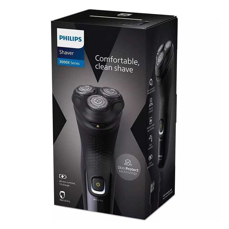 ماشین اصلاح فیلیپس مدل X3021 با تکنولوژی برش چرخشی و ضد آب